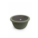 ROUND BOWL BALLY - STORE & SERVE FOLY BOWL PLASTIC BOWL WITH SEE-THRU LID – AIRTIGHT FOOD STORAGE BOWL 24 CM - Green
