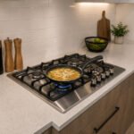 black granite nonstick frying pan 18 cm with ergonomic handle on white background in Lebanon