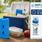 Blue Frizet T1000 reusable ice pack for cooler boxes keeps food and drinks cold for up to 12 hours