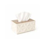 MODERN GEOMETRIC TISSUE BOX COVER - Beige