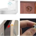 Clear self-adhesive silicone rubber bumper pads for cabinet doors and furniture protection