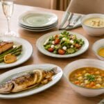 Ripple olive 26 PCS Porcelain Dinner Set DH-09397