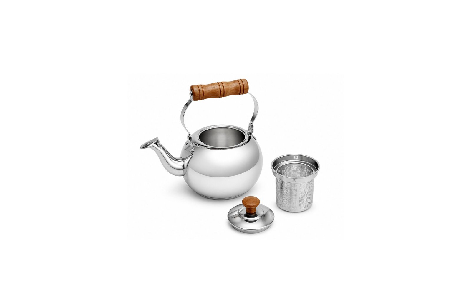 Stainless Steel Tea Pot 1L With Filter