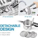 Stainless Steel Potato Ricer with 3 Discs