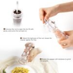 Acrylic Salt Pepper Spice Grinder Transparent