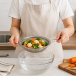 fine mesh kitchen strainer with double handle for flour sifting pasta draining and vegetable rinsing in Lebanon