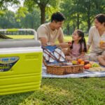 Pinnacle Primero 25L insulated ice cooler box with durable BPA-free body and soft grip handle for camping and outdoor use