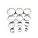 12-piece stainless steel round cookie cutter set with multiple baking sizes for cookies biscuits fondant and pastry making in Lebanon