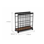Dosthoff Iron Grid Napkin Holder Bamboo Base MB03