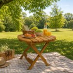 Foldable Durable Plastic Table Indoor Outdoor Use