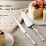 cake serving set with serrated knife and cake server for desserts and celebrations in Lebanon