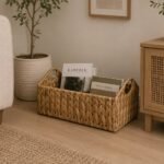 Storage Basket 42 cm with Handles Water Hyacinth