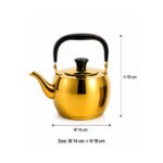 Dorsch 1L Stainless Steel Tea Kettle polished gold