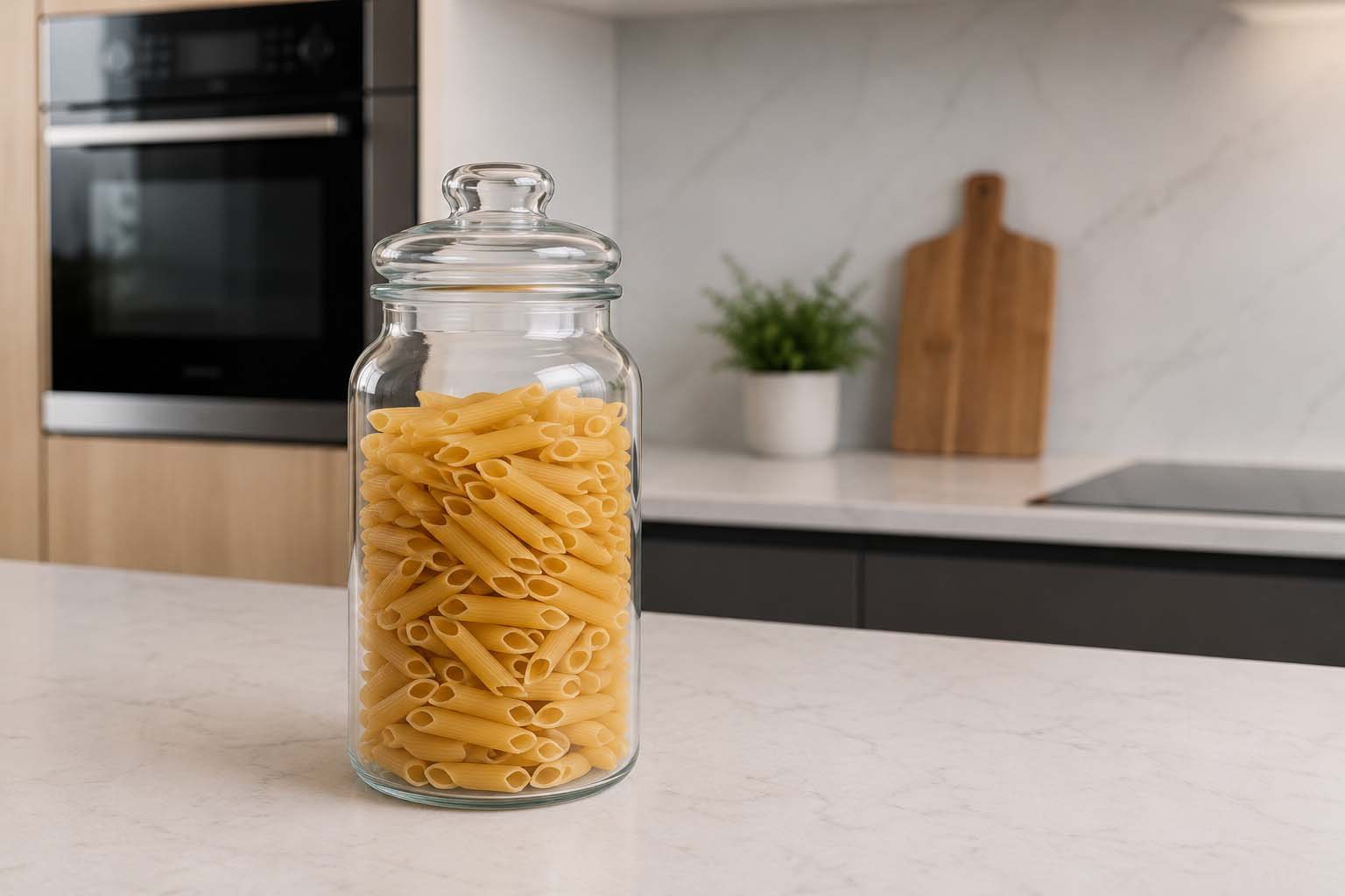 Glass Jar 1.3L With Airtight Glass Lid