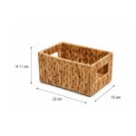 Storage Basket 22 cm with Handles Water Hyacinth