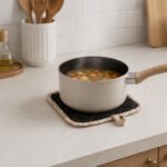 Floral Heat-Resistant Kitchen Potholder 17x17 cm
