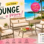 Luxury Rope Back Outdoor Patio Set with 8 Cushions