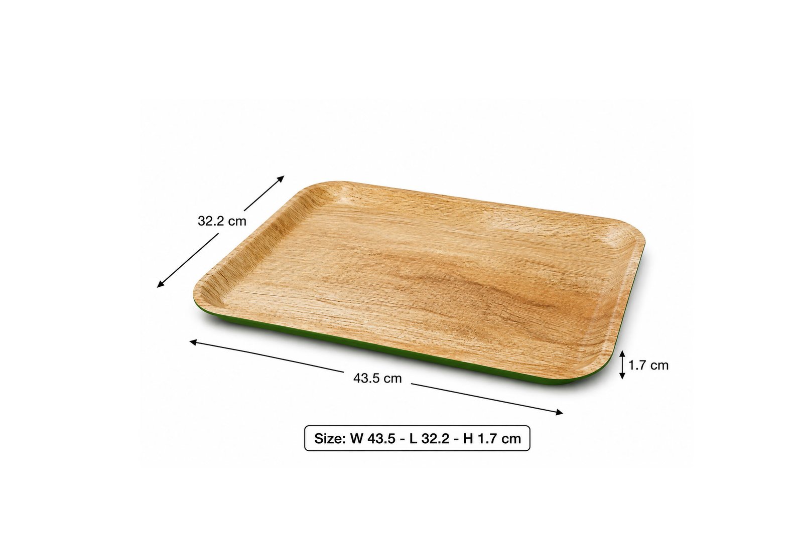 Melamine 43 cm Serving Tray Wood Design