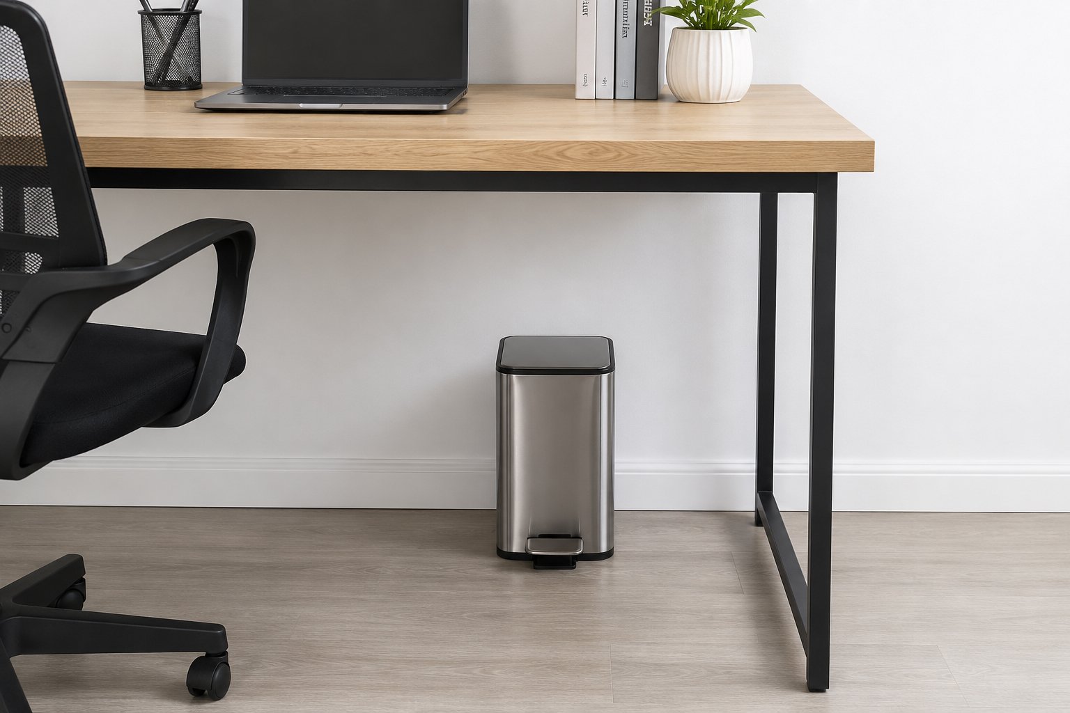 Stainless Steel Pedal Dustbin With Inner Bucket