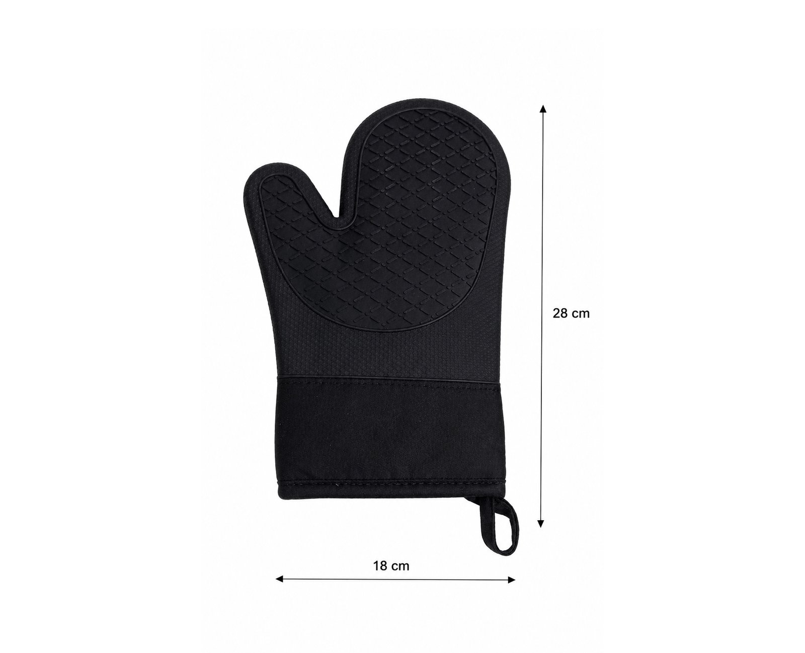 OVEN GLOVE NON-SLIP SILICONE 18X28CM