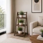 3 Tier Foldable Wood Plant Stand Display Shelf