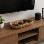 Serving Tray 41cm Decorative Oval Water Hyacinth