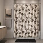 ONLYSUN Waterproof PEVA Shower Curtain 180x180 cm