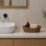 Decorative Oval Straw Basket 24cm Natural Woven Storage Tray