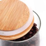 Glass Jar With Wooden Lid 750ML Airtight Storage Container