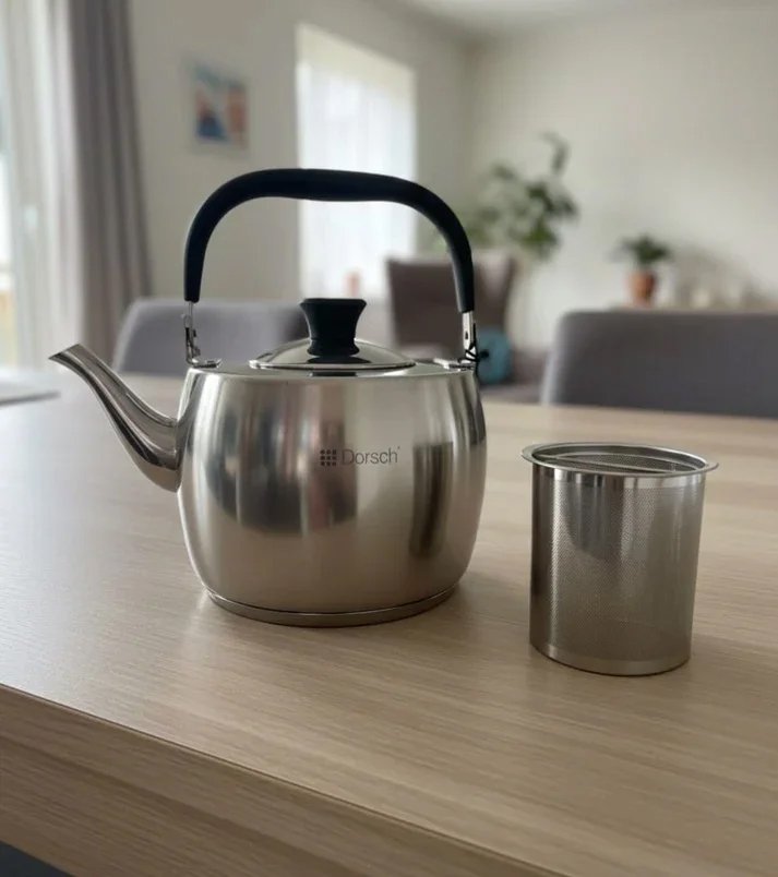 Stainless Steel Tea Kettle Mirror Silver | Homedash Lebanon