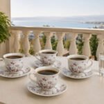 Coffee Cup Set Of 12 With spring design