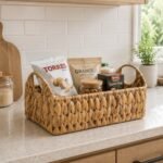 Storage Basket 34 cm with Handles Water Hyacinth
