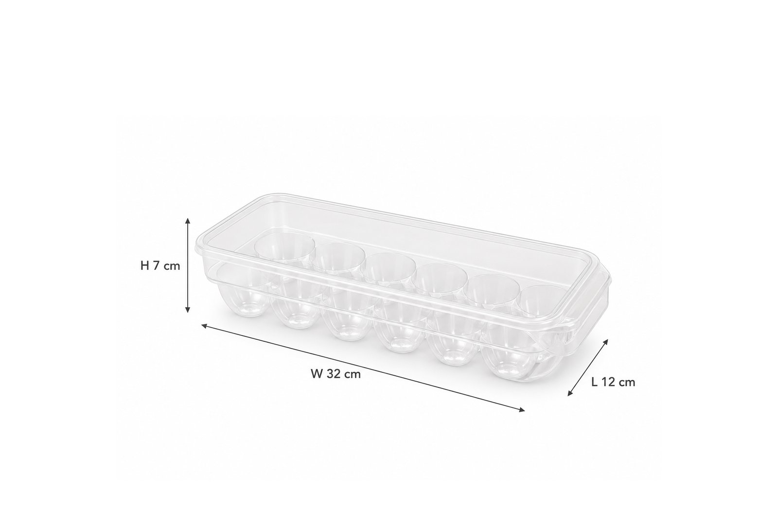 Egg Storage Container With Lid BPA-Free Fridge Organizer