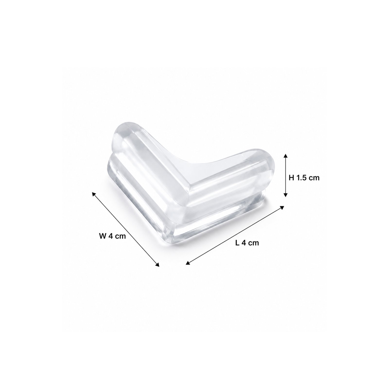 PVC baby safety corner guards set of 4 protecting sharp furniture corners for childproofing homes.