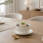 Dessert Cup Set with Gold Spoons