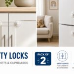 Transparent child safety cabinet locks pack of 2
