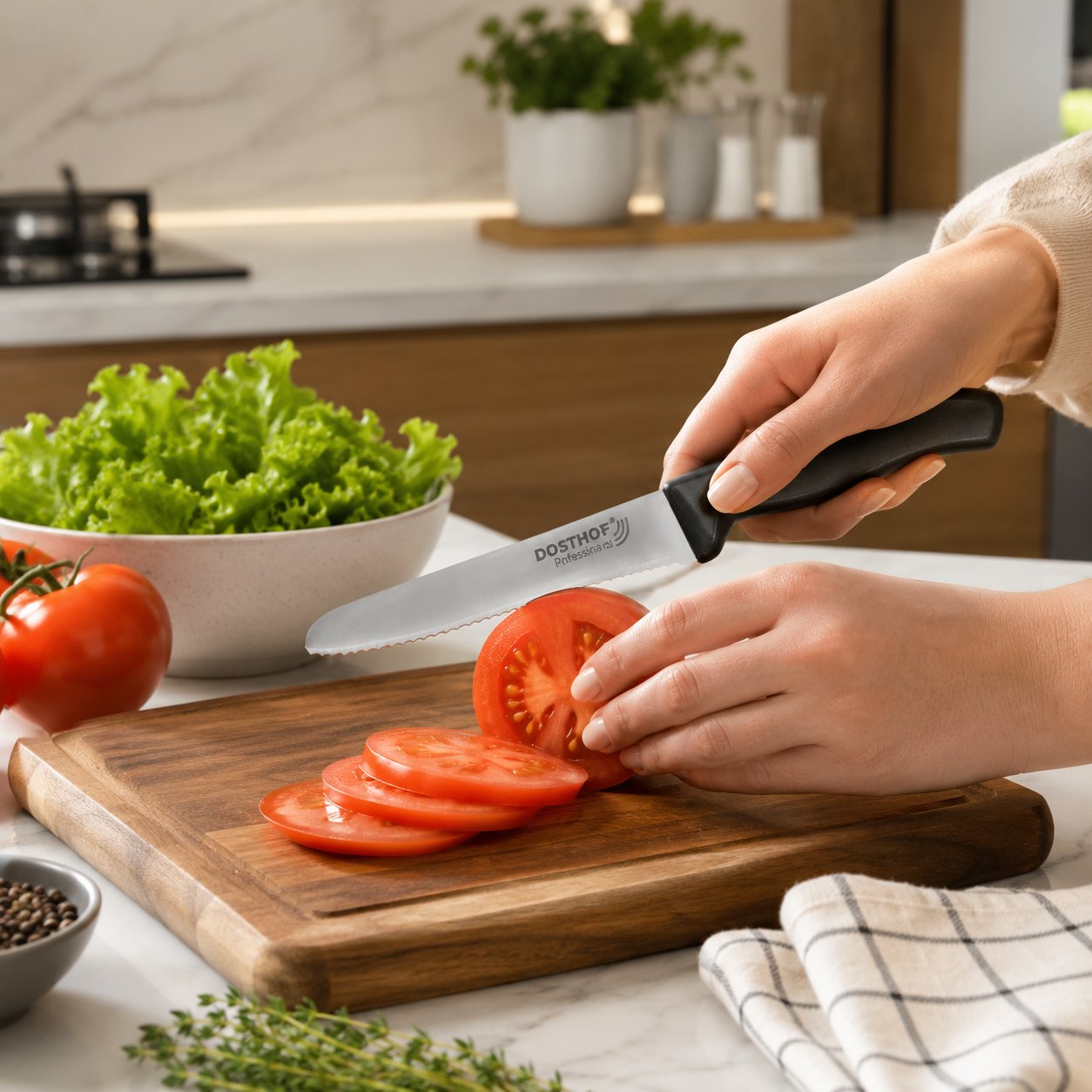Stainless Steel Serrated Knife Set of 6