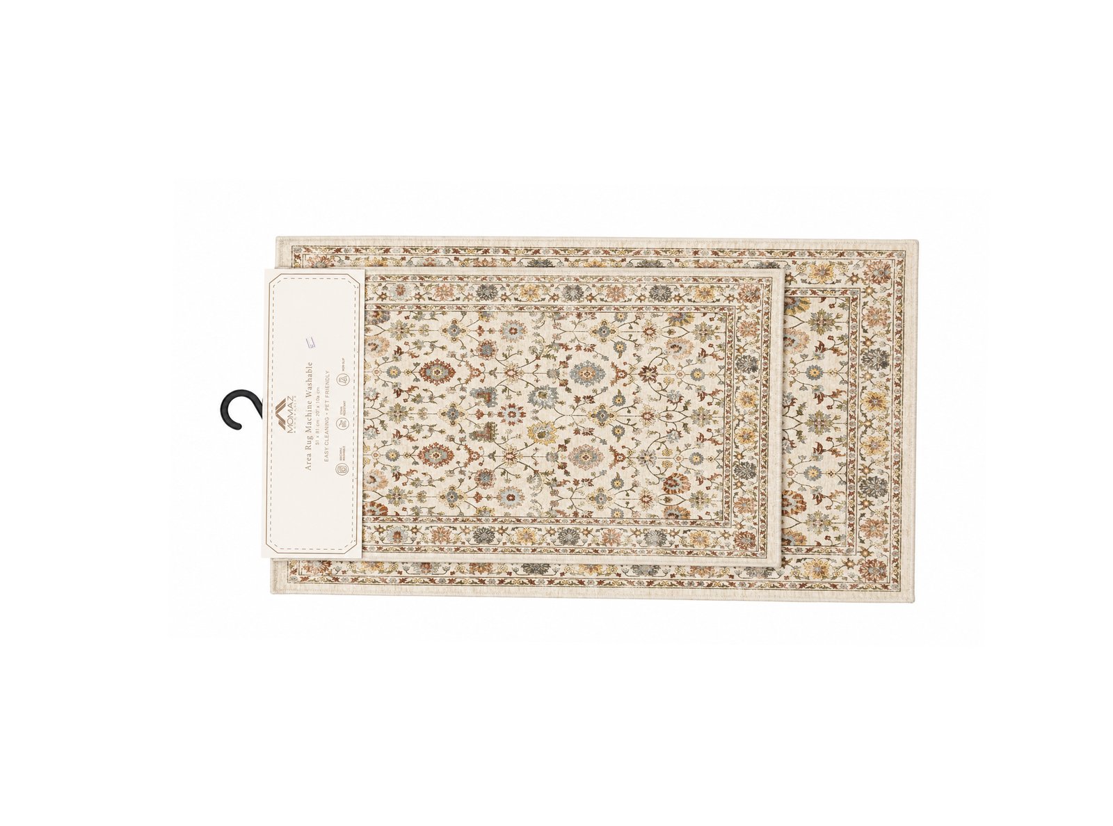 Kitchen Mat Set 2 Pieces Non-Slip Vintage Pattern