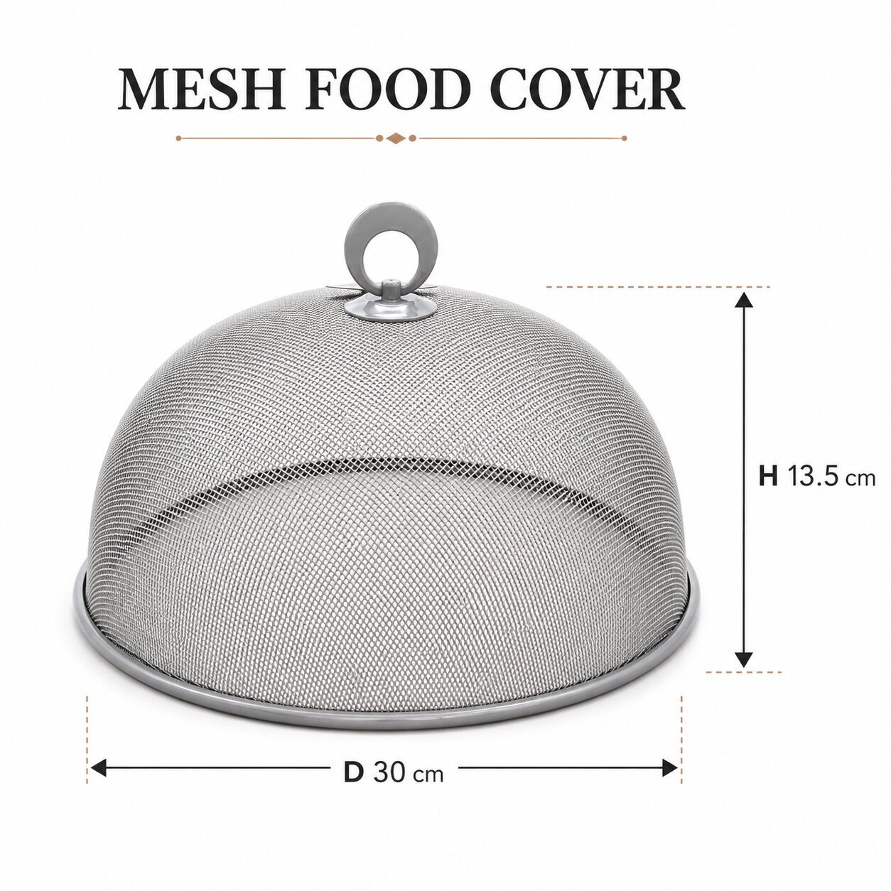 Mesh Food Cover 30 cm Stainless Steel Serving Lid