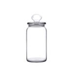 1130ml Glass Kitchen Slim Storage Jar with Silicone Lid