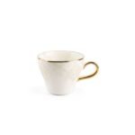 Turkish Coffee Cup Set 6 Cups 6 Saucers Gold Rim