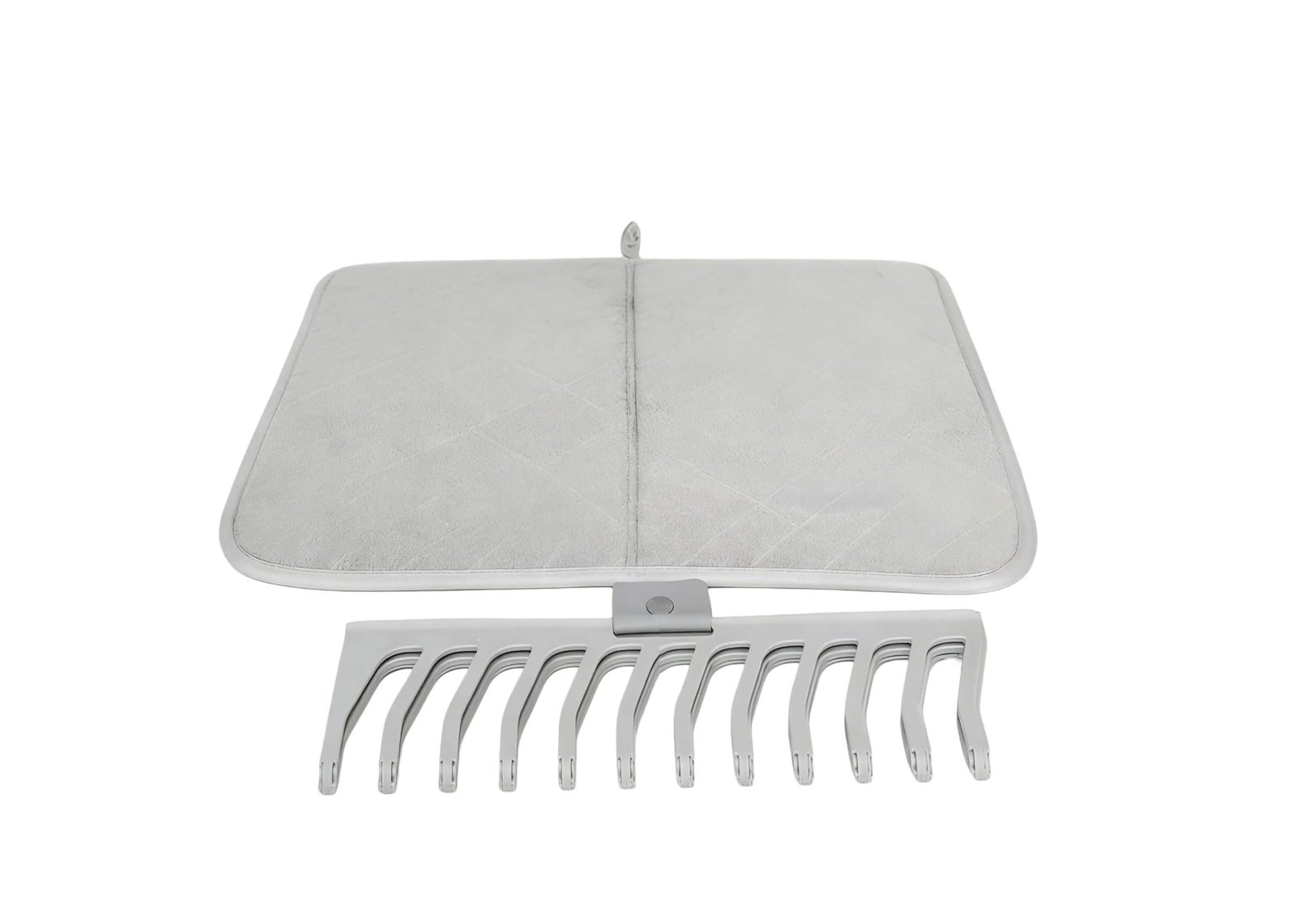 Microfiber Folding Kitchen Drying Mat with Foldable Dish Rack