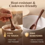 2 PCS Mini Wooden Honey & Spice Spoons 12.5cm
