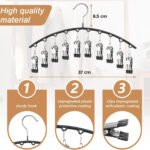 10-Clip Space Saving Pants & Skirt Hangers