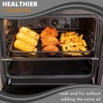 Non-Stick Stainless Steel Air Fry Crisper Basket with Tray