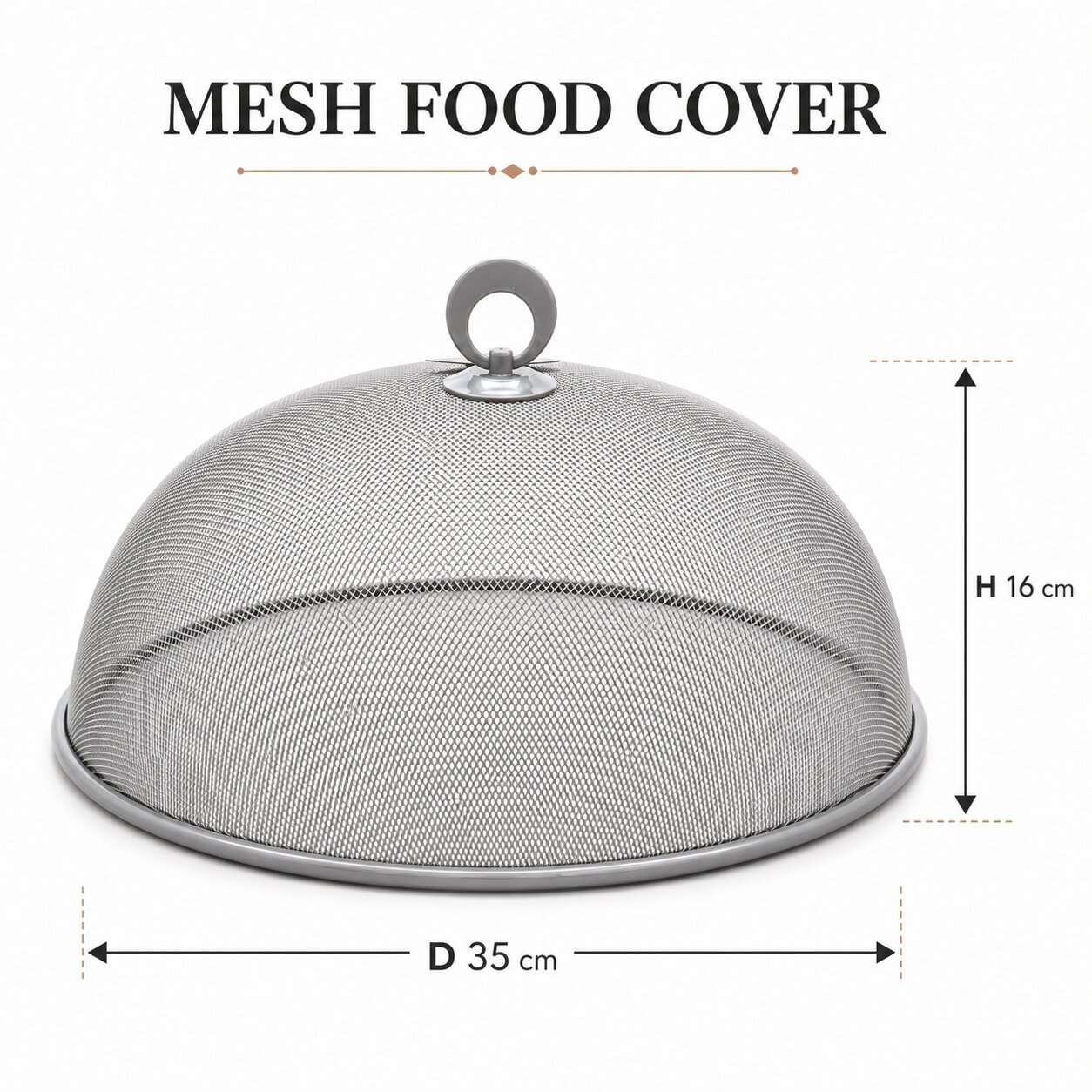Food Cover 35 cm Stainless Steel Serving Lid