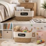 Square Seagrass Decorative Storage Basket 28cm