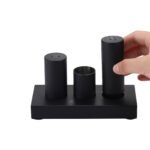 Black Stainless Steel Seasoning Set with Stand