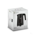 electric kettle with LED touch screen, five temperature presets, and cordless 360° swivel base.