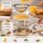 Fine Mesh Kitchen Sieve 10 cm Stainless Steel
